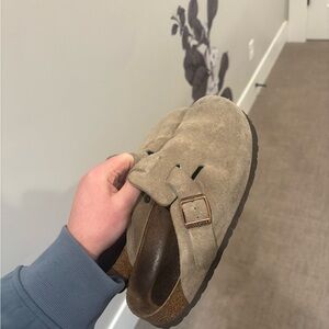 Birkenstock Women's Boston Suede Loafers - Tan